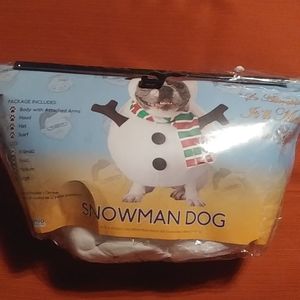 🎃 🐕Dog Snowman Halloween Costume SZ L (fits up to 20" length) NEW